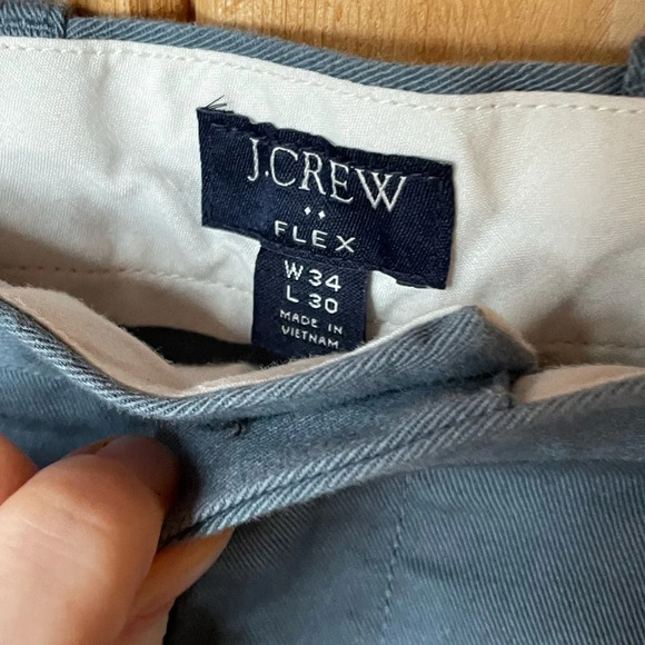 J. Crew Slim Flex Men's Blue Pants 34Wx30L - Picture 3 of 4
